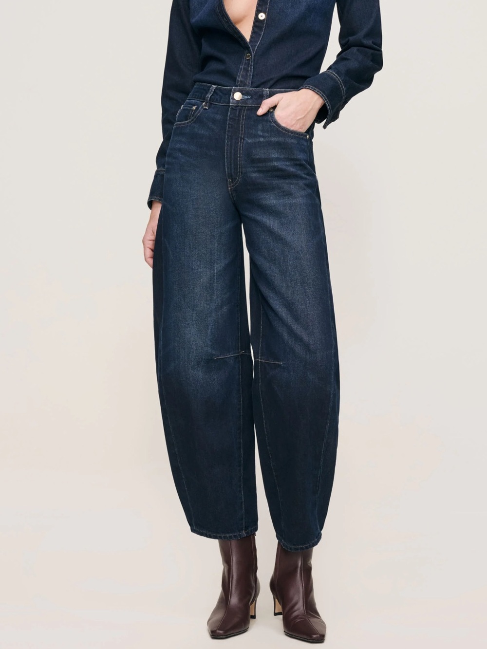 DL1961 Miro barrel high rise jeans 27 Ventura blue cotton premium denim trendy